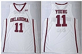 Oklahoma Sooners 11 Trae Young White College Basketball Jersey,baseball caps,new era cap wholesale,wholesale hats